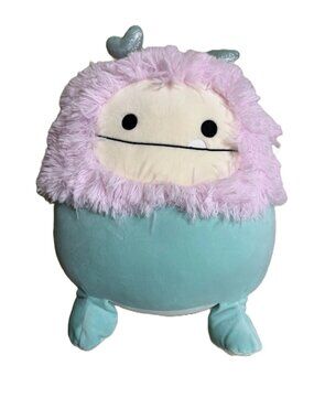 NWT Squishmallow 14 in Messem Mint and Pink